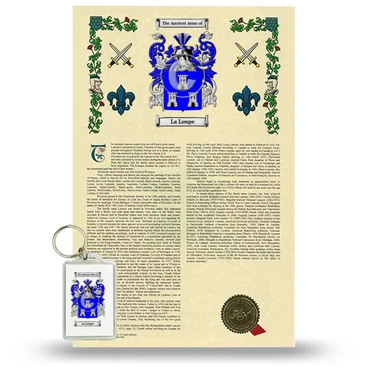 La Loupe Armorial History and Keychain Package