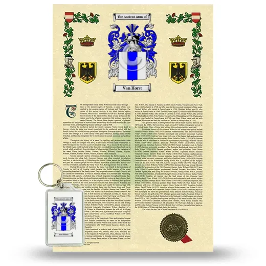 Van Horst Armorial History and Keychain Package