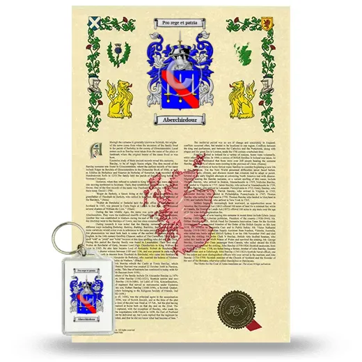 Aberchirdour Armorial History and Keychain Package