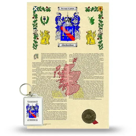 Aberkerdour Armorial History and Keychain Package