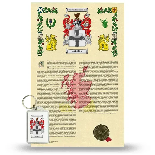 Akinflick Armorial History and Keychain Package