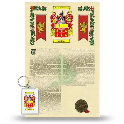 Alefithey Armorial History and Keychain Package
