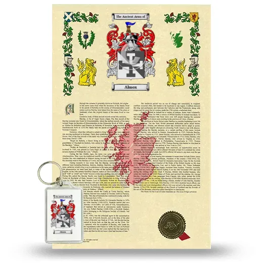Almox Armorial History and Keychain Package