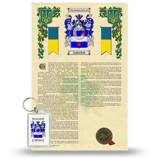 Andruchuk Armorial History and Keychain Package