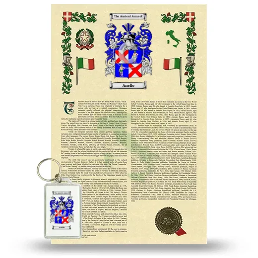 Anello Armorial History and Keychain Package