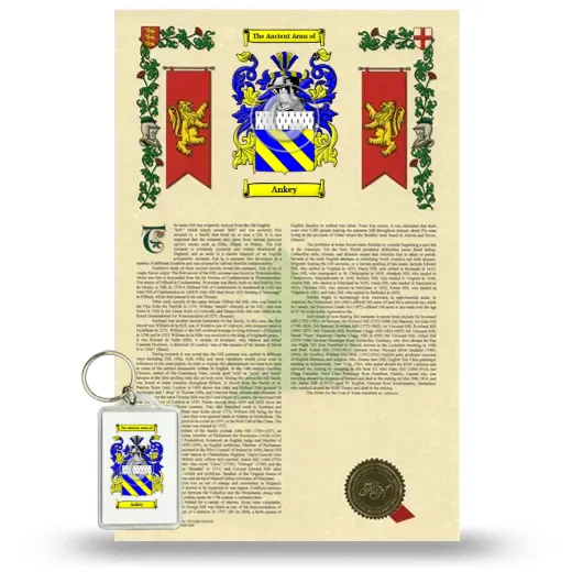 Ankey Armorial History and Keychain Package