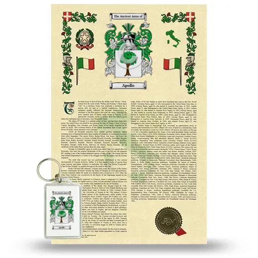 Apollo Armorial History and Keychain Package