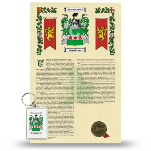Appaletum Armorial History and Keychain Package