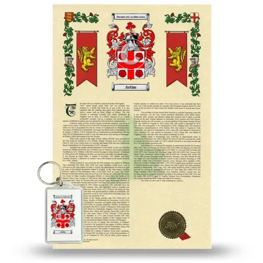 Artim Armorial History and Keychain Package