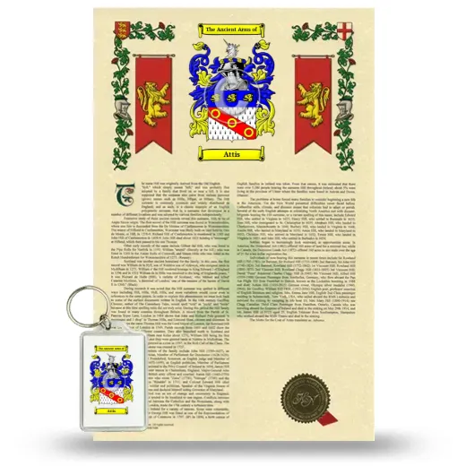 Attis Armorial History and Keychain Package