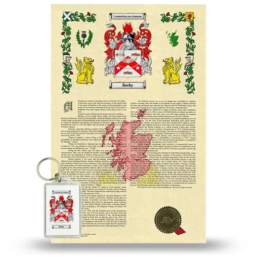 Backy Armorial History and Keychain Package