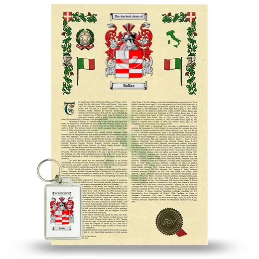 Ballas Armorial History and Keychain Package