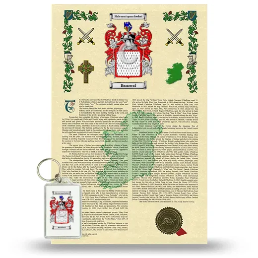 Barnwal Armorial History and Keychain Package