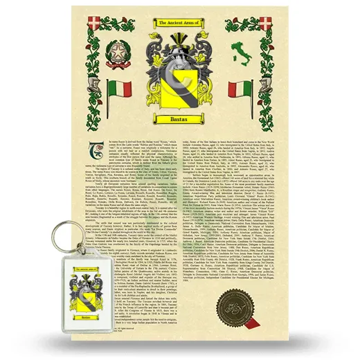 Bastas Armorial History and Keychain Package