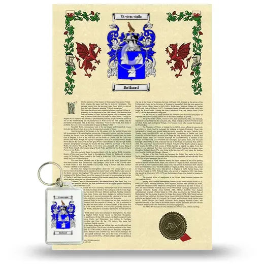 Bathard Armorial History and Keychain Package
