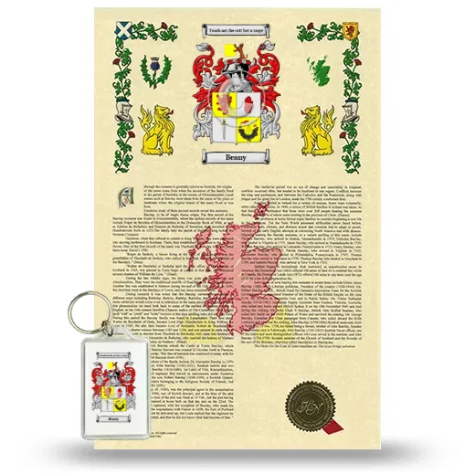 Beany Armorial History and Keychain Package