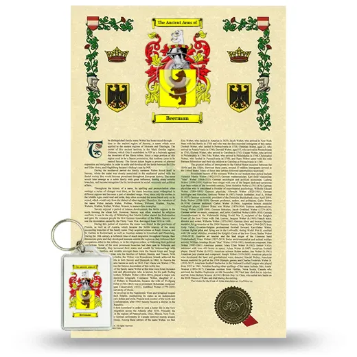 Beerman Armorial History and Keychain Package