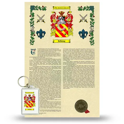 Bellaing Armorial History and Keychain Package