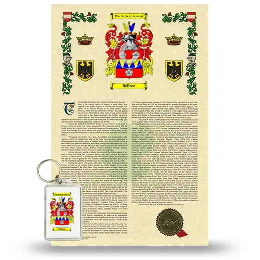 Bellten Armorial History and Keychain Package