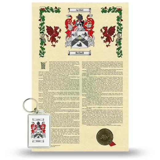 Bethall Armorial History and Keychain Package