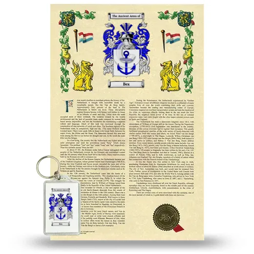 Bex Armorial History and Keychain Package
