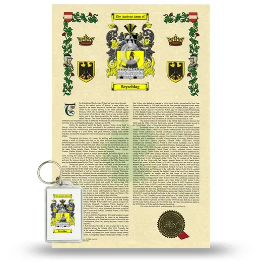 Beyschlag Armorial History and Keychain Package