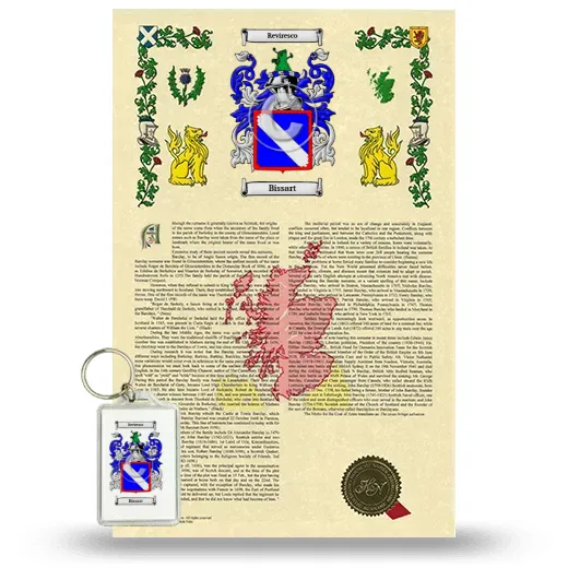 Bissart Armorial History and Keychain Package