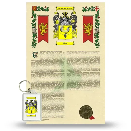 Blow Armorial History and Keychain Package