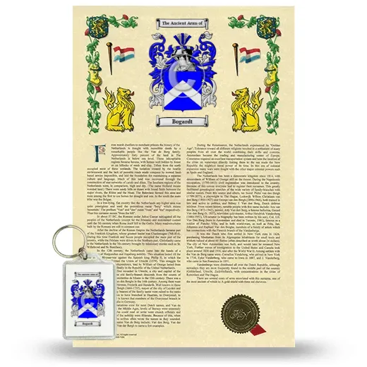 Bogardt Armorial History and Keychain Package