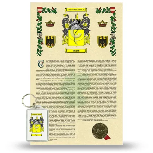 Bogen Armorial History and Keychain Package