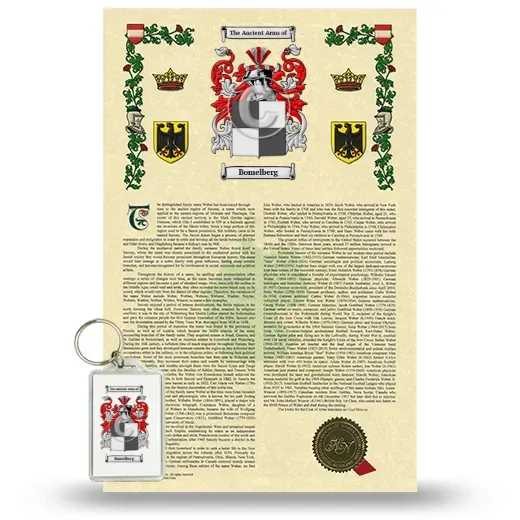 Bomelberg Armorial History and Keychain Package