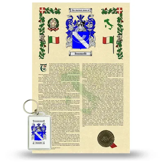 Bonomelli Armorial History and Keychain Package