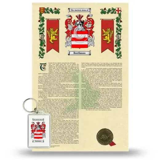 Boothman Armorial History and Keychain Package