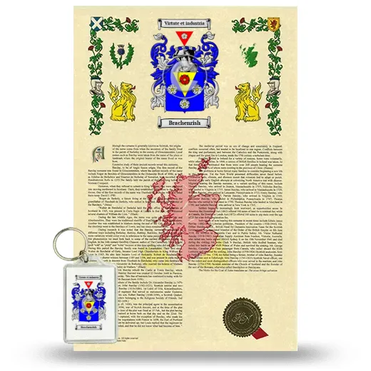 Brachenrish Armorial History and Keychain Package