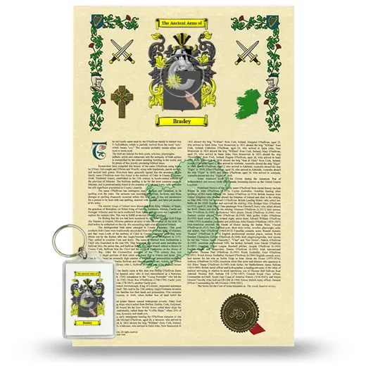 Bradey Armorial History and Keychain Package