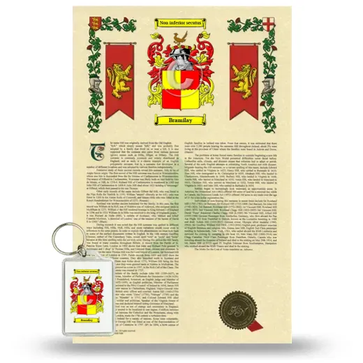Bramilay Armorial History and Keychain Package
