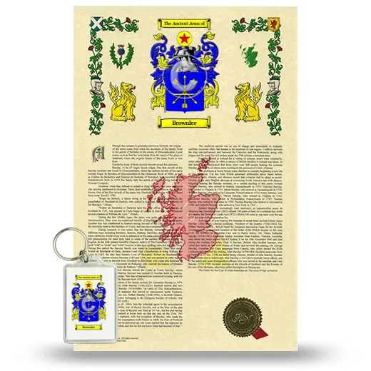 Brownlee Armorial History and Keychain Package