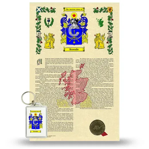 Brownlie Armorial History and Keychain Package