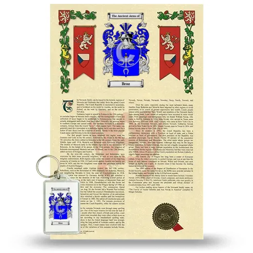 Broz Armorial History and Keychain Package