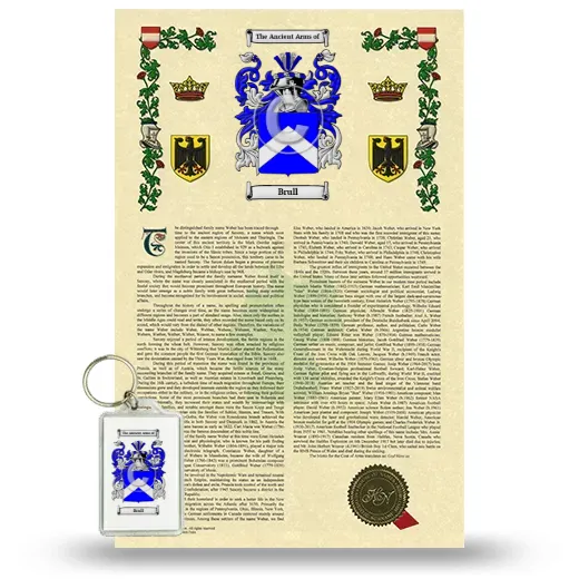 Brull Armorial History and Keychain Package