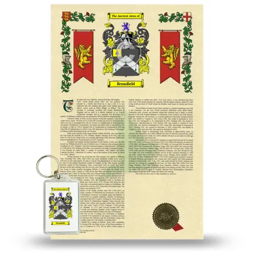 Brumfield Armorial History and Keychain Package