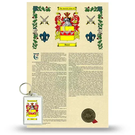 Bussi Armorial History and Keychain Package