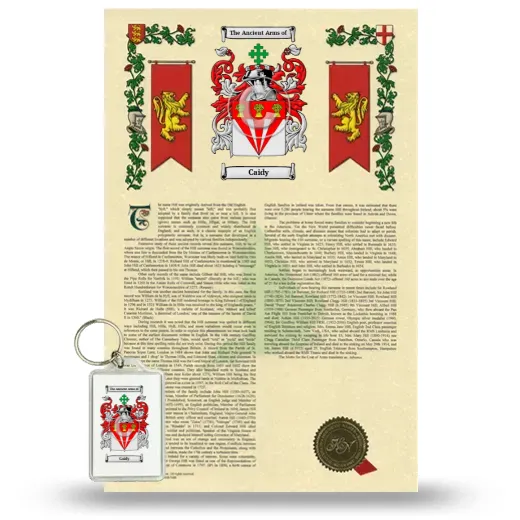 Caidy Armorial History and Keychain Package