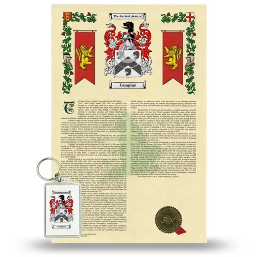 Campine Armorial History and Keychain Package