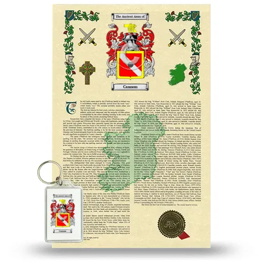 Cannon Armorial History and Keychain Package