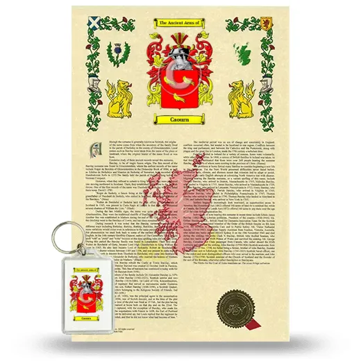 Caourn Armorial History and Keychain Package