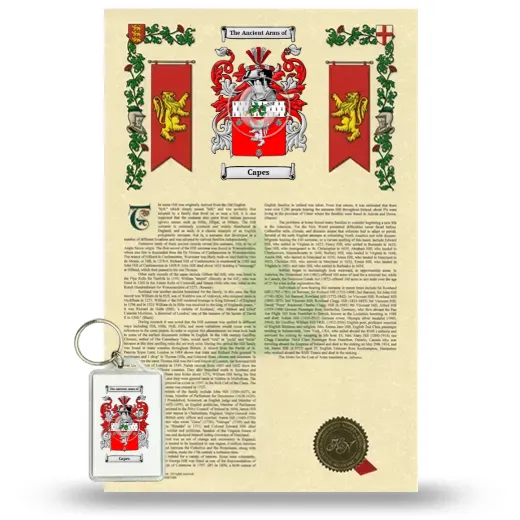 Capes Armorial History and Keychain Package
