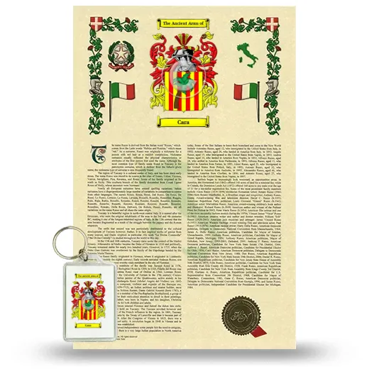 Cara Armorial History and Keychain Package