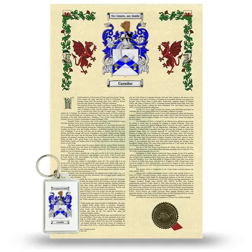 Caradoc Armorial History and Keychain Package