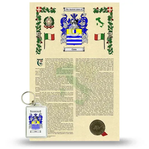 Cera Armorial History and Keychain Package